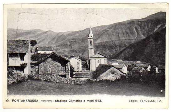 Fontanarossa , cartolina spedita il 4-8-1906