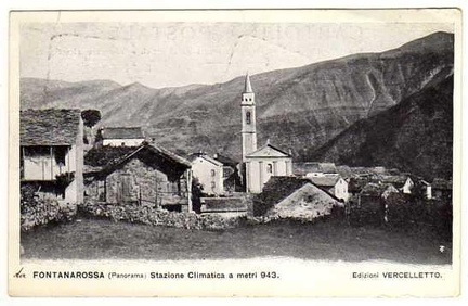 Fontanarossa , cartolina spedita il 4-8-1906